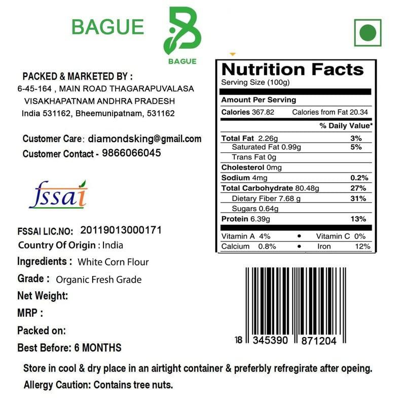 BAGUE Bague Premium White Corn Flour Powder For Cooking And Baking 500g