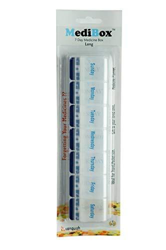 MediBox MediBox Long Weekly 7 Days Pill Box Organizer To Take Medicines on Time.Ideal for Traveling and Gifting_ Pack of 3