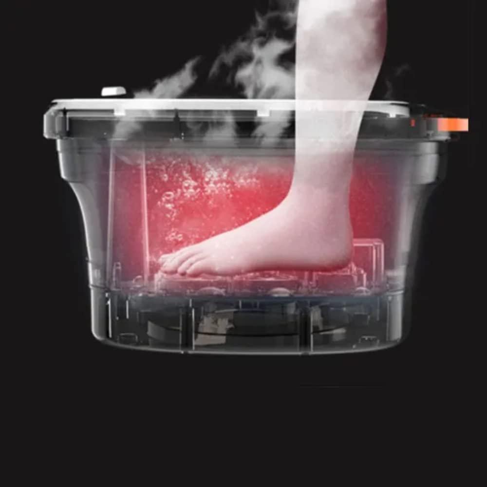 KIYO KIYO Electric Foldable Foot Spa Tub with Automatic Water Heater Massager