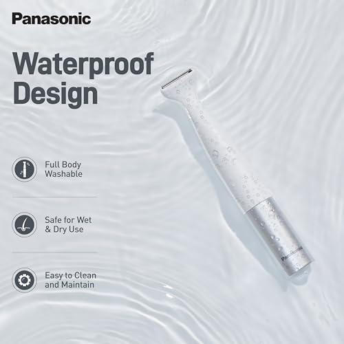 Panasonic Panasonic ES-WV62-H24B Bikini Trimmer and Shaver for Women, 4 Attachments for Gentle Grooming in Sensitive Areas, Waterproof Design