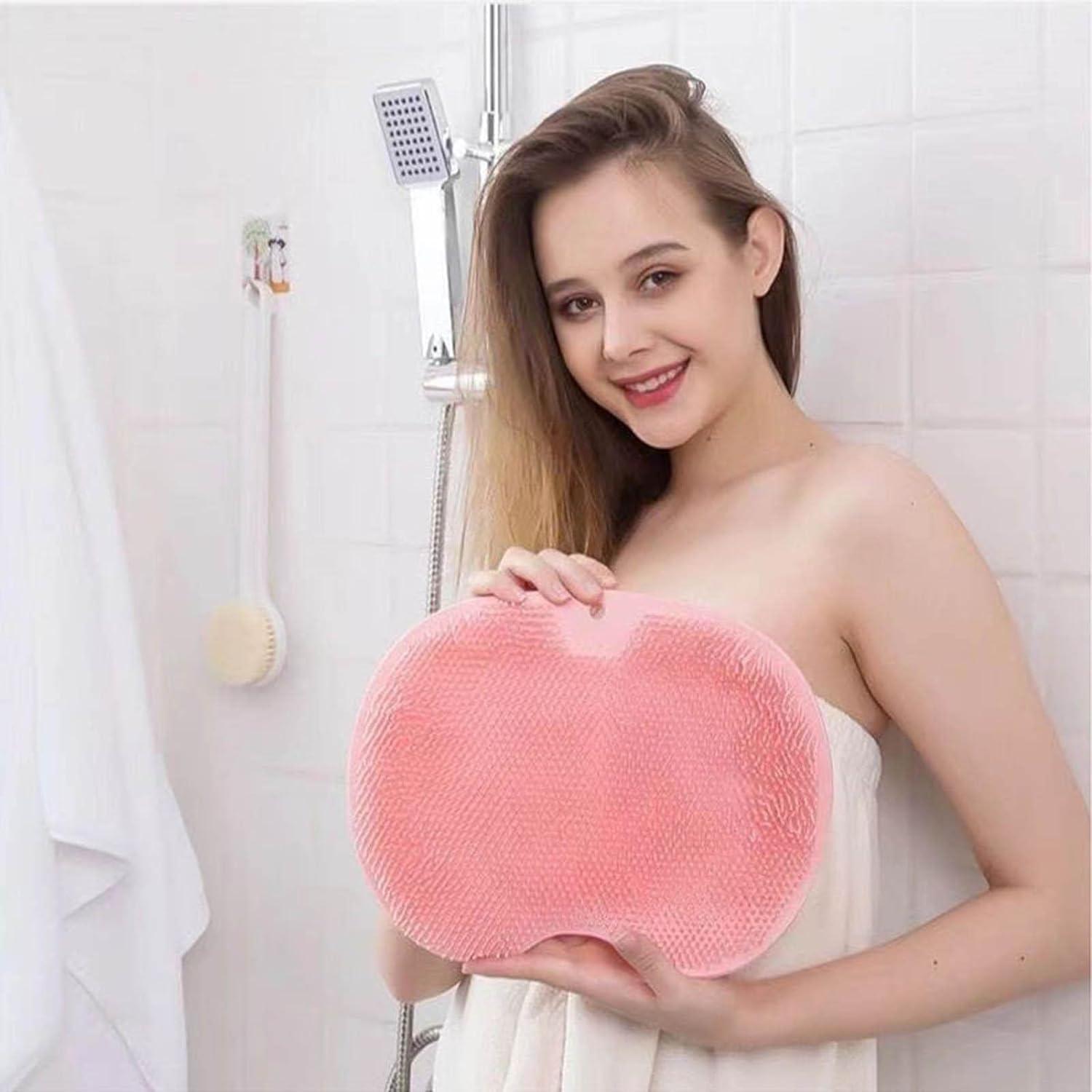 Anayu store Anayu store (1Pcs) Artifact Shower Foot Rest for Shaving Legs Foot Scrub Foot Massage Scrubber Shower Foot Massager Pad Shower Back Brush Shower Foot Cleaner for Unisex.