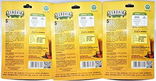 CEROVIA CEROVIA Stevia Liquid Drops, Natural Stevia Leaves Extract - Pure Stevia Liquid - Sugar Free Stevia Sweetener of 15 ML* 3 (45 ml-900 Servings)