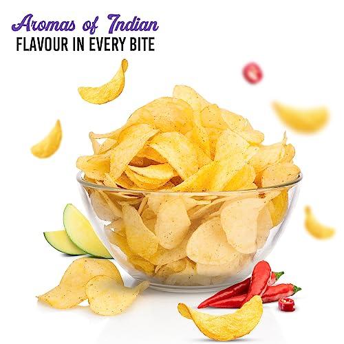 THE THEATRE PROJECT The Theatre Project Kettle Cooked Chips, Exotic Indian Spices Chips, Potato Chips, Combo Pack of 5 Pouch, 210g| Gourmet Handcrafted Chips for an Elevated Snacking Experience
