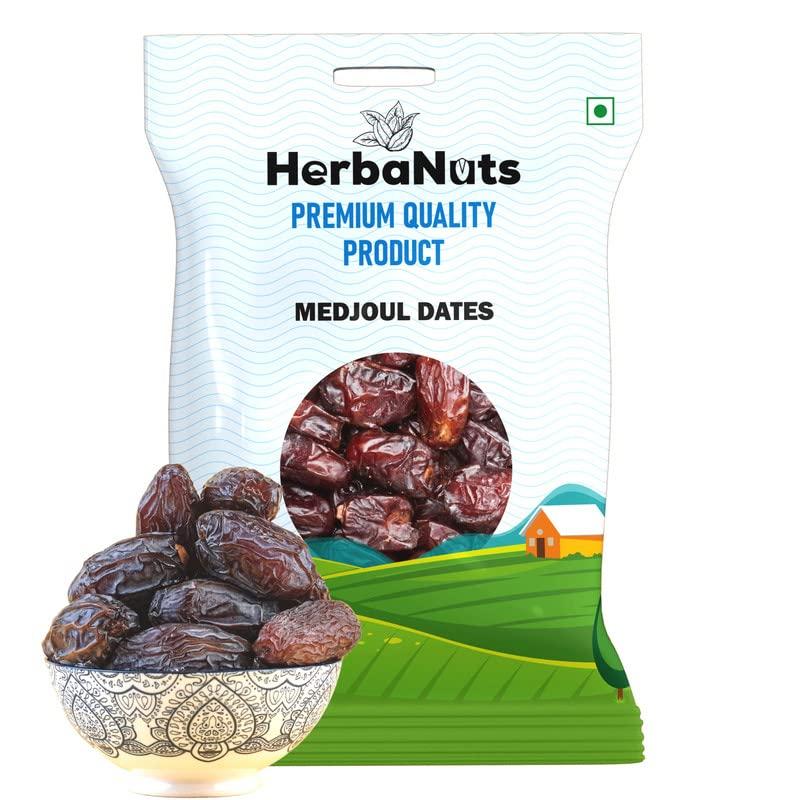 Almond Associates Almond Associates Medjool Premium Dates 500gms, Jumbo Size | Medjoul Khajur Dates