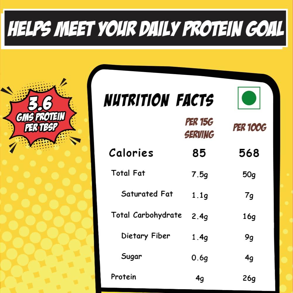 TheFreshNeeds TheFreshNeeds Natural Peanut Butter (Unsweetened Crunchy) | Made Fresh on Order | 500gm | High Protein | Insanely Tasty & Healthy | Sugar-free