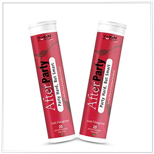 Vokin Biotech Vokin Biotech After Party Anti-Hangover for Men & Women 20 Effervescent Tablets (Pack of 2)
