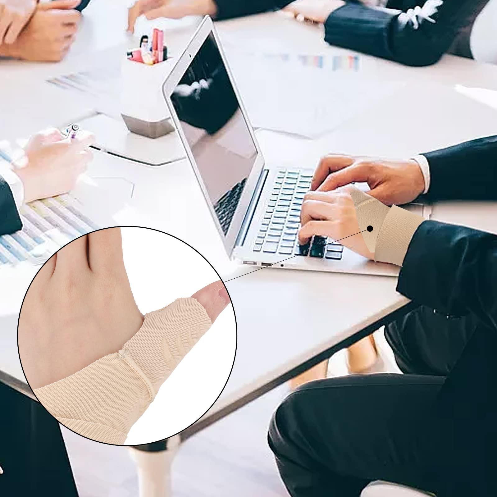 SAVITA Trigger Thumb Splint, Silicone Thumb Support Brace Stabilizer Thumb Splint Brace Pressurized Strip Adjustable Pressure Wrist brace with Thumb Stabilizer for Men Women(Left)