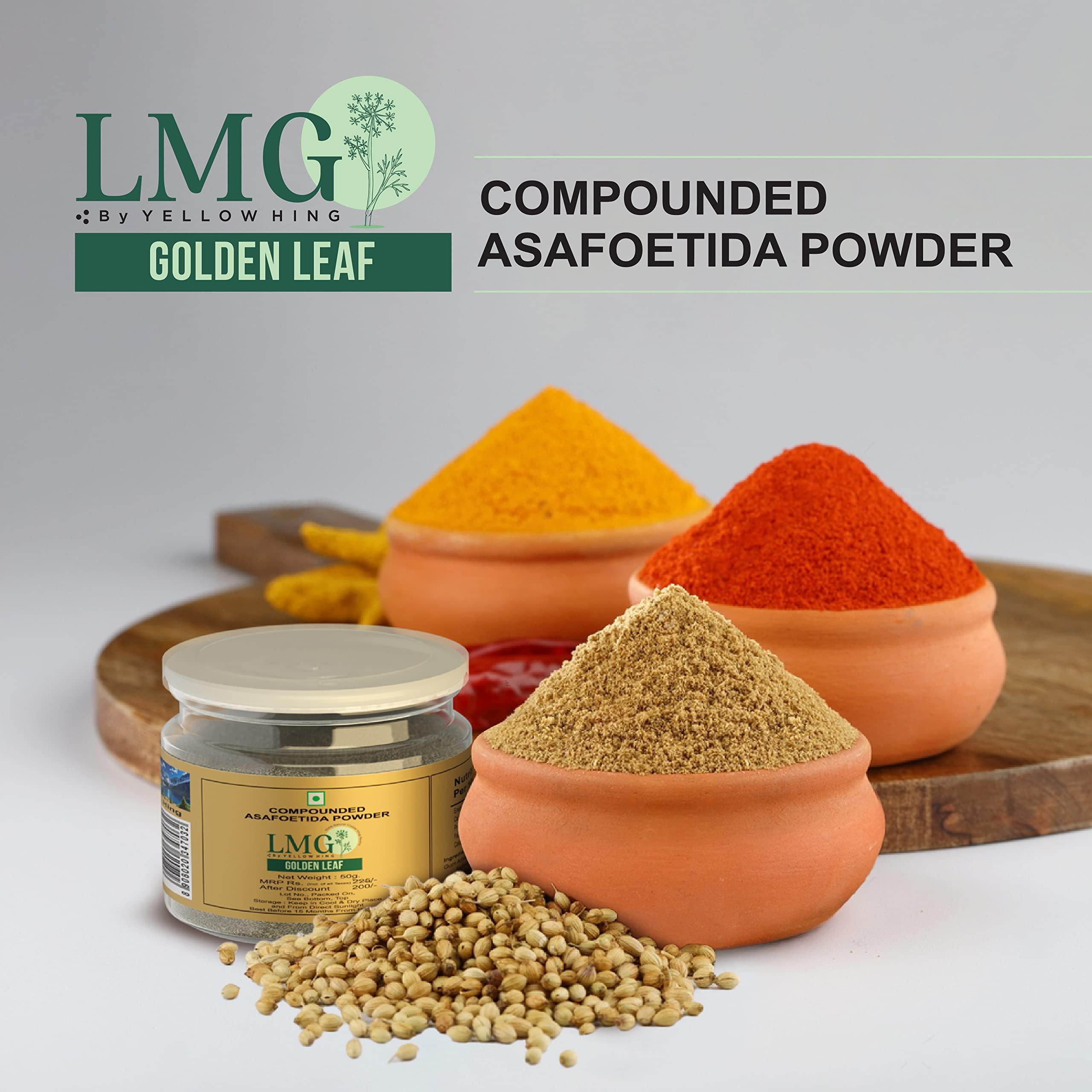LMG LMG Compounded Hing Powder | Asafoetida | Hand Pounded & Natural Perungayam | Strong Flavour, Strong Aroma (100)