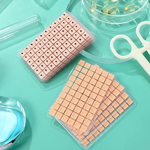 rosenice ROSENICE 600 Counts Acupuncture Vaccaria Ear Seeds Disposable Ear Press Seeds Multi-Condition Ear Seed Acupressure Kit (10 Sheets)