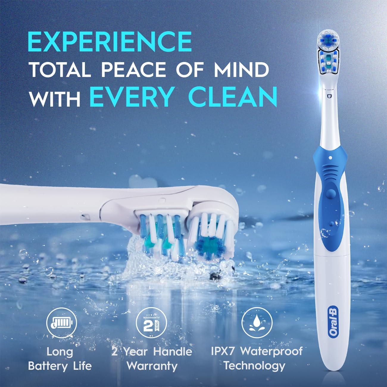 Oral-B Oral B ORIGINAL Cross Action Battery Toothbrush Replacement Brush Heads [10X POWERFUL THAN COMPATIBLE PRODUCTS], Soft Bristles, 2 Refills