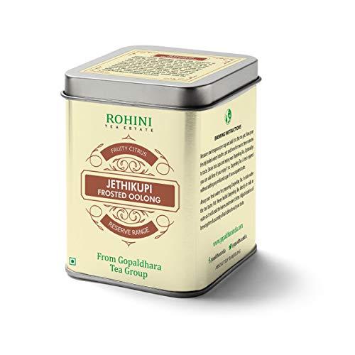 GOPALDHARA Gopaldhara Darjeeling Jethikupi Winter Frosted Oolong Tea 50g Tin Can - (Royal Series) FTGFOP1 Whole Leaf Tea from the Highest Elevation 7000 Feet