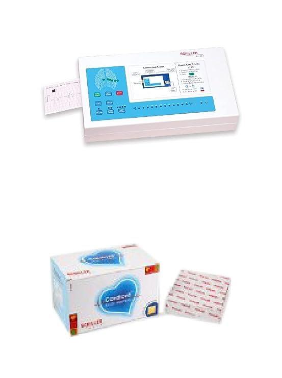 SCHILLER ECG Paper For CARDIOVIT AT-301 | SCHILLER ECG Paper | Length 75 mm And Height 57 mm | 200 Sheets - 10 Packs In One Box