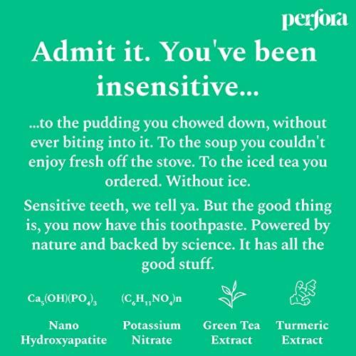 Perfora Perfora Dream Sensitive Toothpaste - 75 grams (Pack of 1) | Instant Sensitivity Relief for Kids & Adults | SLS Free & No Artificial Sweeteners | Made Safe Certified | Vegan Friendly Gel Toothpaste