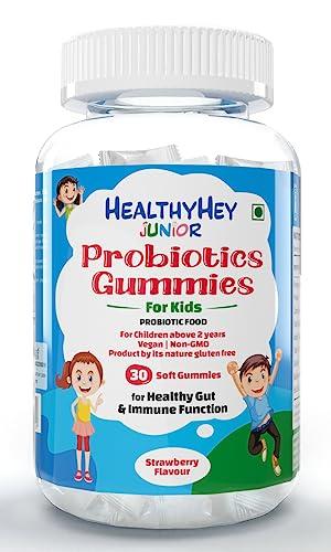 HealthyHey Nutrition HealthyHey Nutrition Junior Probiotics Gummies - For Kids - For Healthy Gut & Immune Function - Strawberry Flavour - 30 Soft Gummies