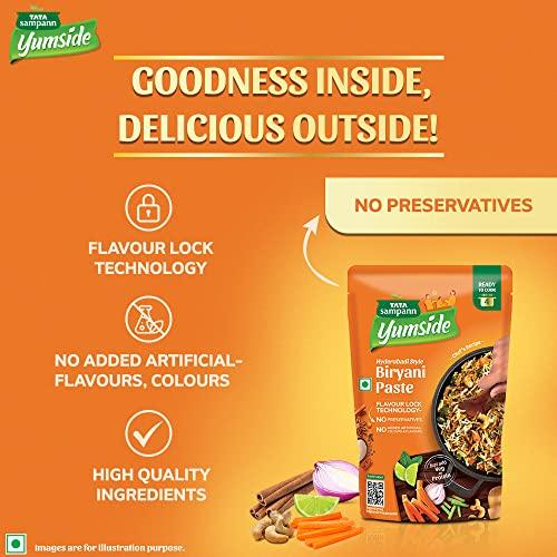 Tata Sampann Tata Sampann Yumside Hyderabadi Style Biryani Paste | Ready to Cook | Serves 8 Pax, 150g (Pack of 2)