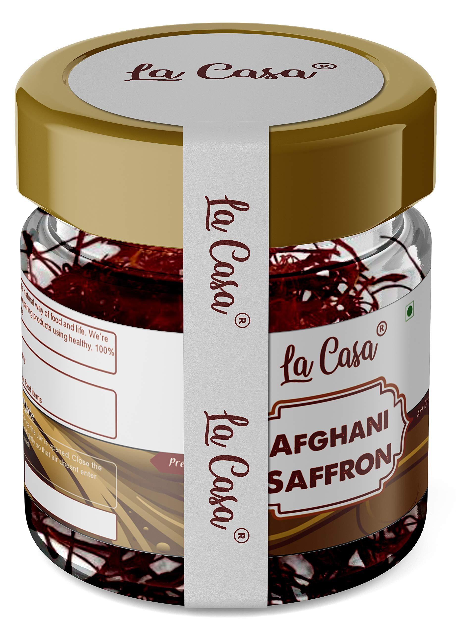 La Casa La Casa Afghani Saffron | Original Kesar | Premium A++ Grade Keshar | Purest Finest Zafran Threads | 1gm |