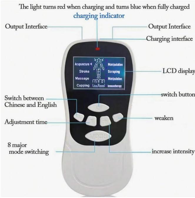 ACUWORLD Acuworld Multifunctional Portable Body Massager Household Meridian Cervical Spine Massage Device Pulse Massage Instrument Device Rechargeble