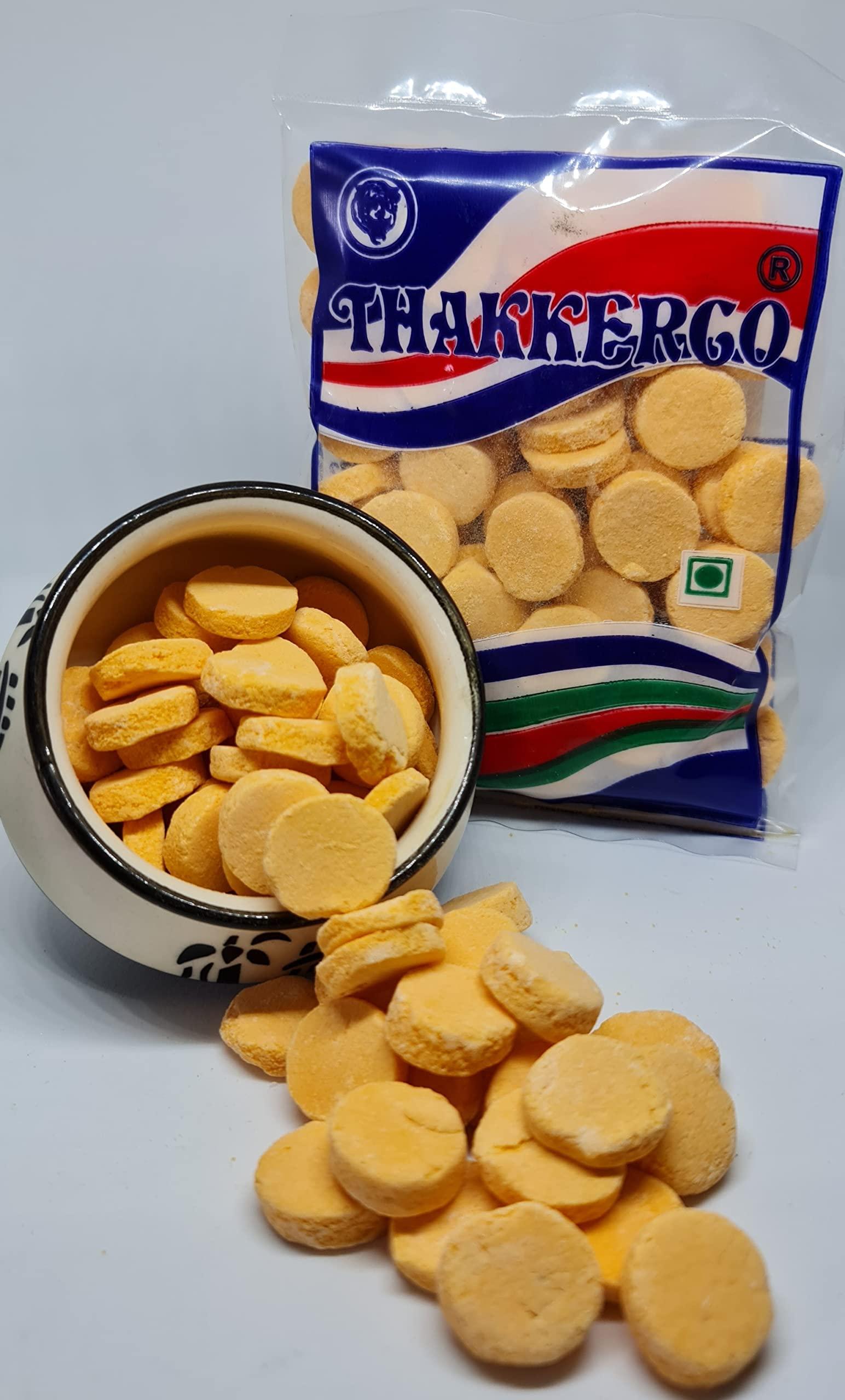 THAKKERCO THAKKERCO Shrikhand Wadi Candy 500gm Combo (100gm x 5 packs) Bachpan ki Shrikhand Flavour Khatti Meethi & Chatpati Goli for Kids, Young Ones, the Senior Citizens. Just for Everyone.