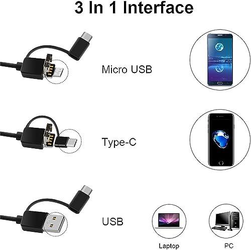 Lucario Lucario Ear Wax Removal Ear Cleaner with Camera,1.3 Million Endoscope Earwax Remover Tool with 6 LED Lights,Wireless Ear Otoscope Ear Cleaning Tool for iPhone, iPad & Android Smart Phones