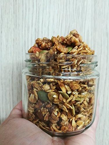 JAGGERY BOX JAGGERY BOX BANANA CHIA GRANOLA, All Natural Handmade Healthy Delicious Vegan Breakfast Cereal No Preservatives | Gluten free High Fibre Crunchy Muesli 500 Grams