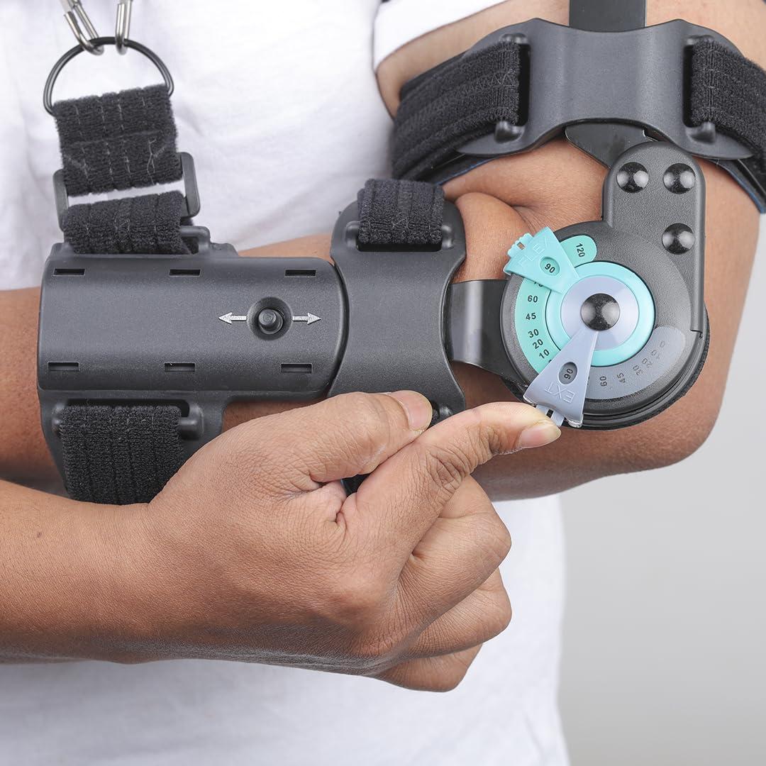 Dyna Dyna ROM Elbow Brace-Universal Size-Range of Motion Elbow Support (Right)