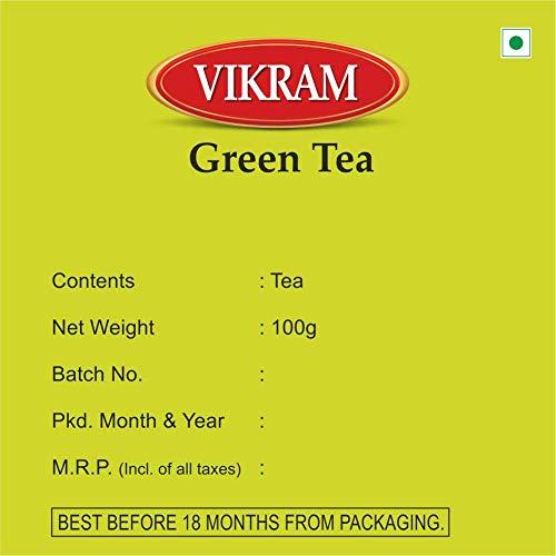 VIKRAM Vikram Tea Combo | Lion CTC Tea 1kg, & Green Tea 100g - 1100g (Pack of 2)