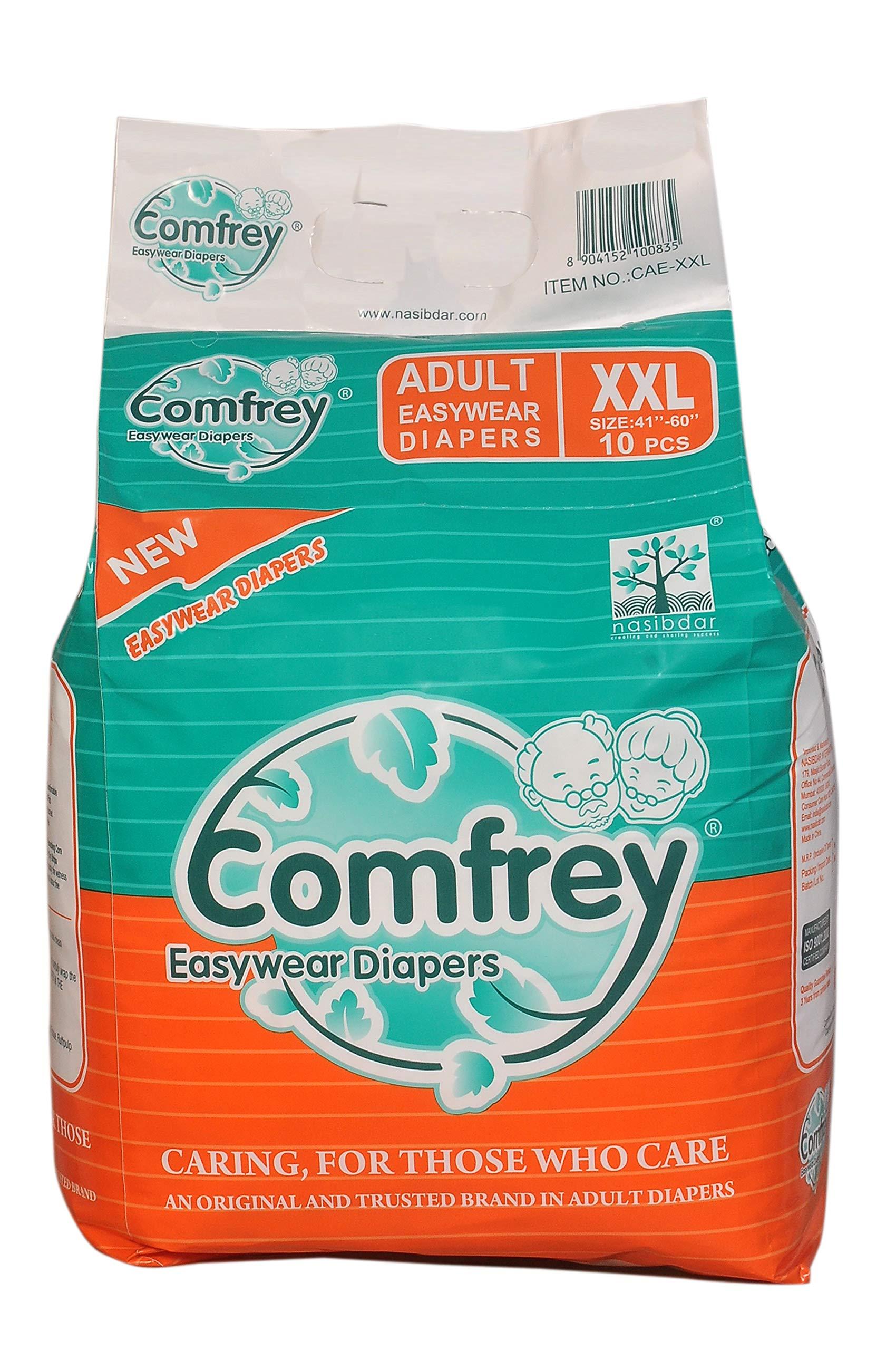 Comfrey Comfrey Adult Pull Ups, XXL Size, 10 Pcs, Waist Size 41"-60" (105-153cm) (Pack of 1)