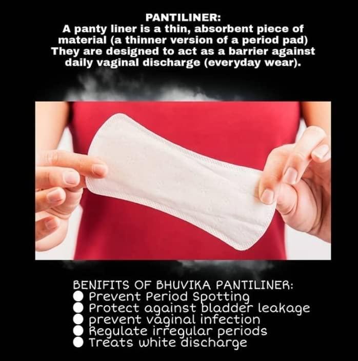 BHUVIKA SMART SANITARY NAPKINS Bhuvika Biodegradable Organic Daily Use Panty Liners For Women (30 Pads 155mm) Pack Of (1)