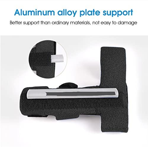 HANNEA HANNEA® Finger Splint for Middle Finger Knuckle Brace Finger fix Splint Straightening Support Protection Sleeve for Finger Immobilization, Fracture, Pain Relief(Black)