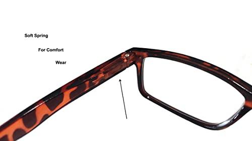 Nspecs An Optical Mall N Specs Near Reading Glasses For Both Men & Women Metal Brown Colour Thik Side Full Frame With Unbreakable Fiber Glasses (+1.75)