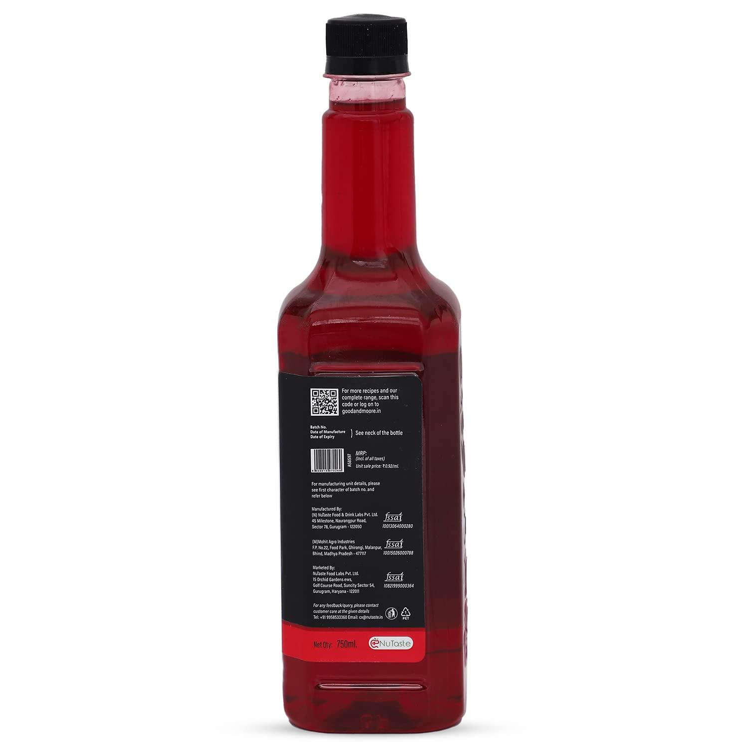 GOOD+MOORE GOOD&MOORE Combo of 2 | Mint Mojito, Cosmopiltan | For Cocktail, Mocktail, Sodas, Ice-teas and more | Concentrated Syrup | (750ml x 2)