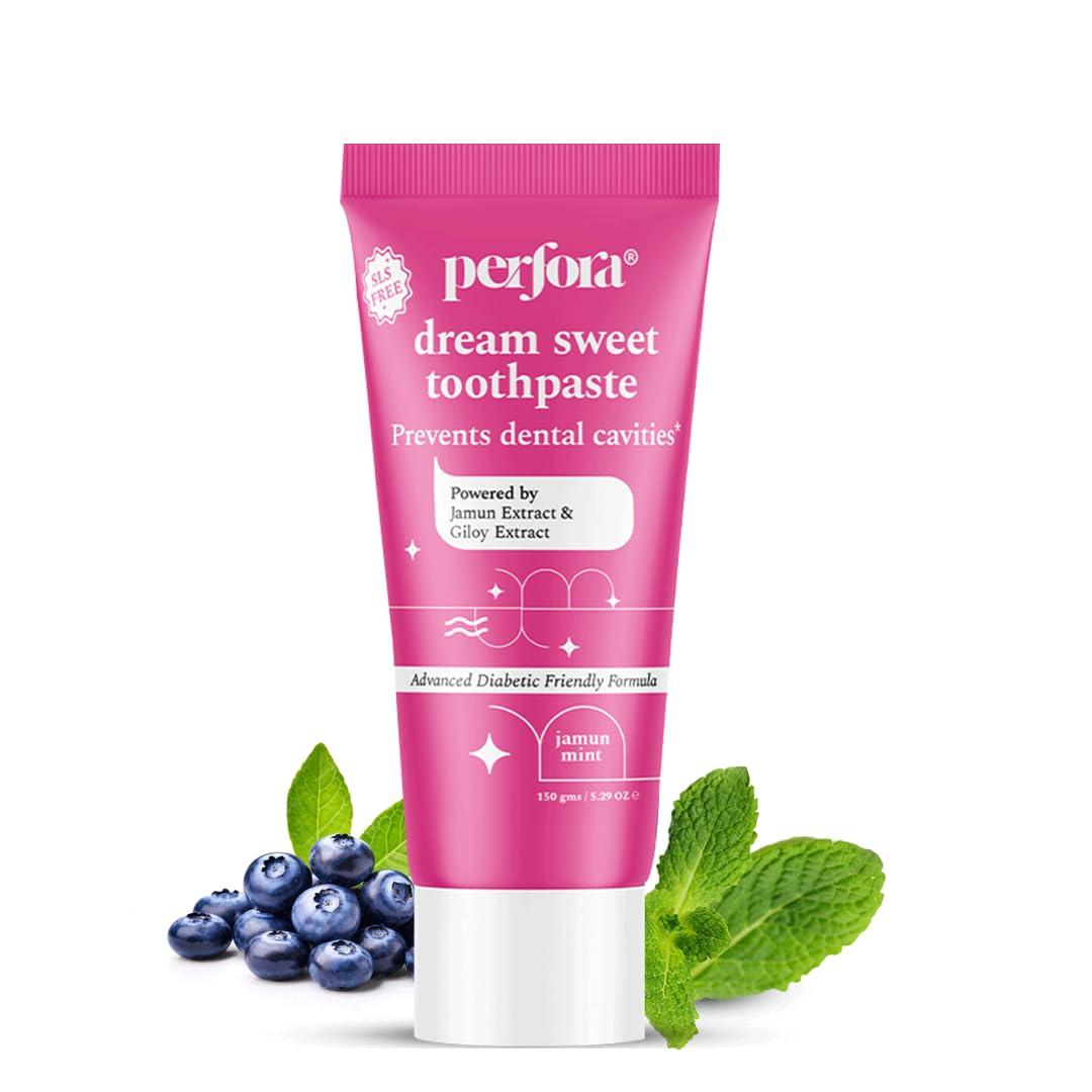 Perfora Perfora Oral Health Diabetics Special Toothpaste for Adults - 75 gms (Pack of 1) | Sugar Free Toothpaste | Cavity Protection Toothpaste | Diabetic Friendly Tooth Gel | Toothpaste for Kids & Adults | SLS Free Toothpaste | Anticavity Toothpaste | No Ar
