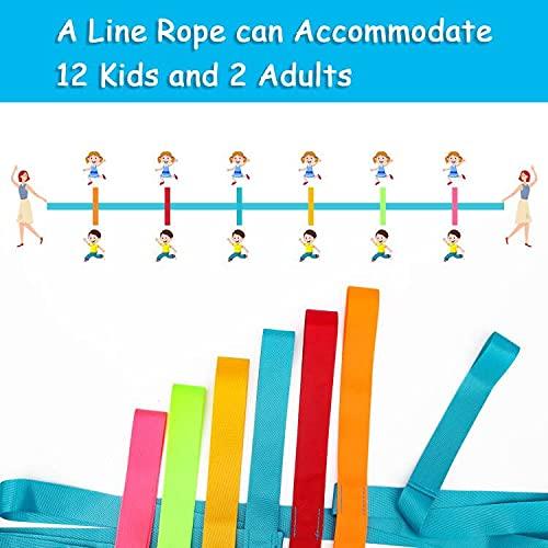 Winspeed Winspeed Preschool Walking Rope for Daycare, Walking Rope for Children Safety Line Rope for Walking, Colorful Hands Walking Rope with Handles (AD-Walking Rope-1P)