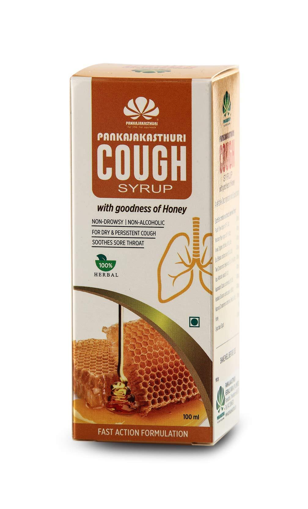 PANKAJAKASTHURI Pankajakasthuri Cough Syrup with Honey 100ml