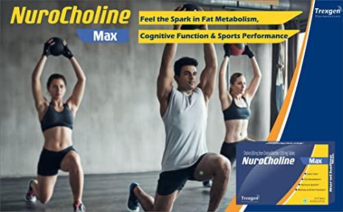 Trexgen Trexgen NUROCHOLINE MAX Choline 500 (from Choline Bitartrate 1250 mg) Fat Metabolism, Liver Care, Cognitive & Nervous System Health (30 Tablets) (Pack of 1)