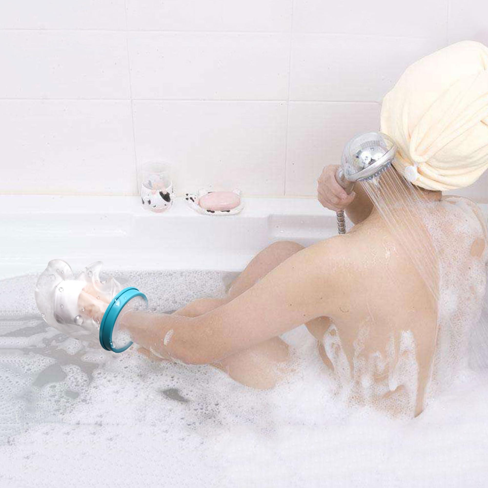 WNHTFAC Waterproof Cast Covers for Shower Hand Adult, Cast Protector for Broken Wrist, Reusable Adult Half Arm Cast Sleeve Bag Hand Cast Cover for Swimming Bathing Arm Hand Wrist Finger, Keep Wounds Dry