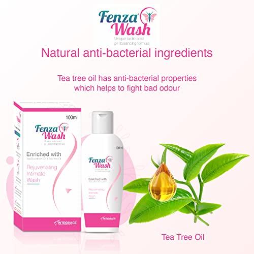 Fenza Fenza Wash Expert Intimate Hygiene Wash, 100 - ml (Pack of 3), Enriched with Tea Tree Oil & Sea Buckthorn Oil, Anti-Bacterial Properties prevents Infections,Itching,Irritation & Dryness.