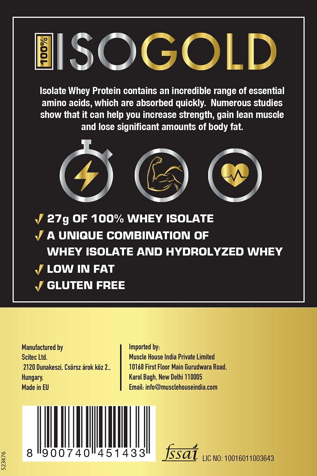 ONE SCIENCE NUTRITION One Science Nutrition (OSN) 100% Iso Gold Whey Protein 2lbs [Grass Fed Whey]- 27g Protein, 5.3g Glutamine, 6.4g BCAA - Cranberry Pie
