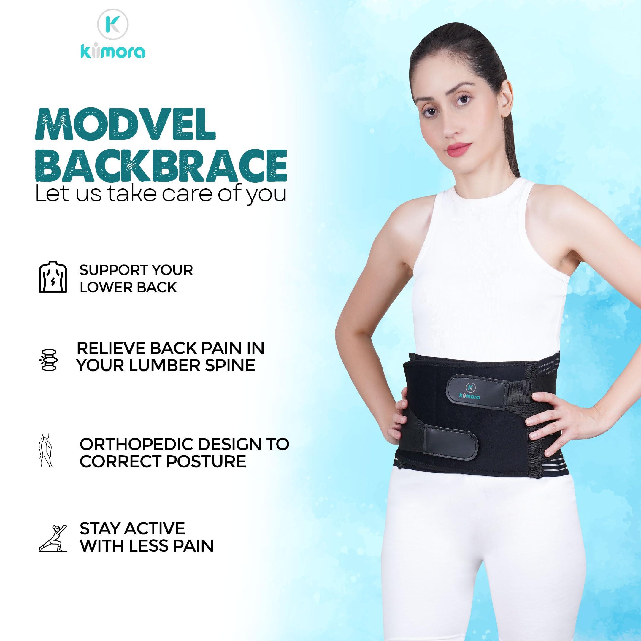 Kiimora Kiimora Lumbar Sacral Belt for Back Pain Relief for Lower Back Universal Fit S, M, L, XL, XXL
