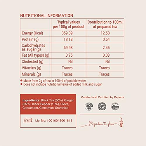 CHAI POINT CHAI POINT Assam Masala Tea 200G | 100% Natural Spices | Single Origin Tea | Premium Masala Tea | Premix Tea | Chai Patti | Masala Chai | Assam Tea Powder