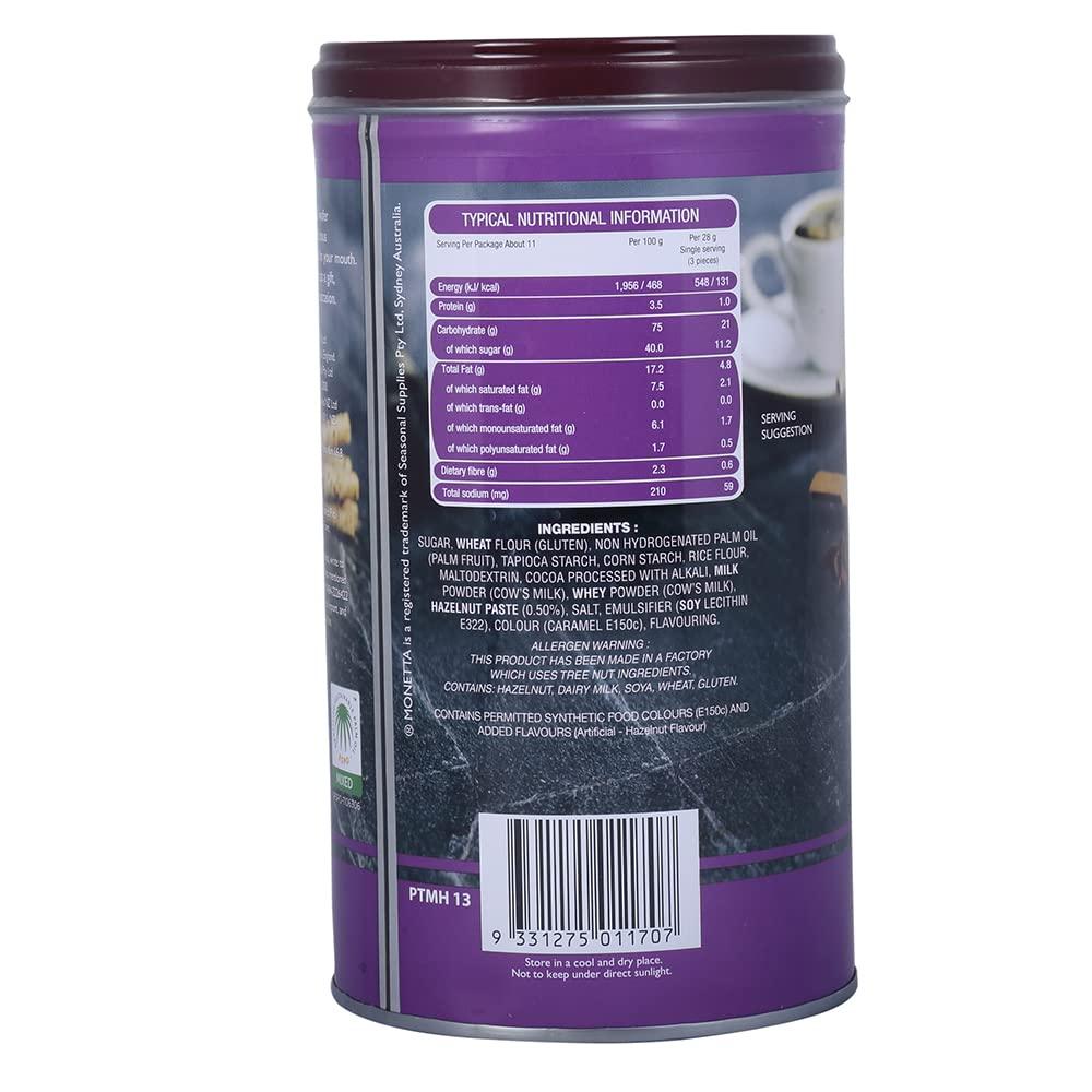 MONETTA Monetta Hazelnut Wafer Sticks 300 gm