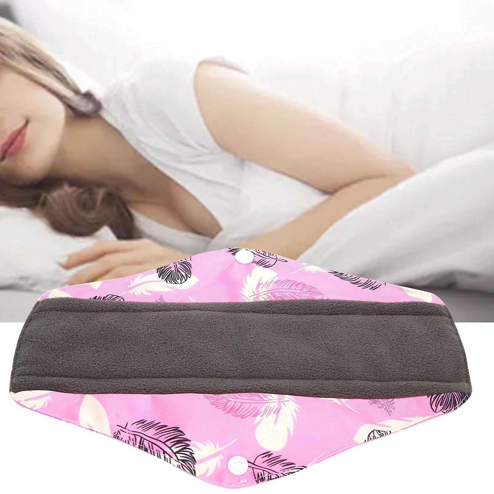 METW Cloth Pads Menstrual, Highly Breathable Skin-Friendly Super Soft Fabric Cloth Menstrual Pads Washable for Women for Menstruation(M Code)