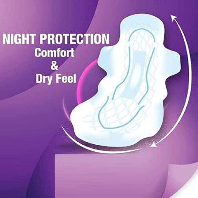 Alizee ALIZEE Extra Care Skin Comfort Dry net XXL Premium & Rich Sanitary Pads with Seven Layers Protection Hygienic and comfortable sanitary napkins (Pack of 12)