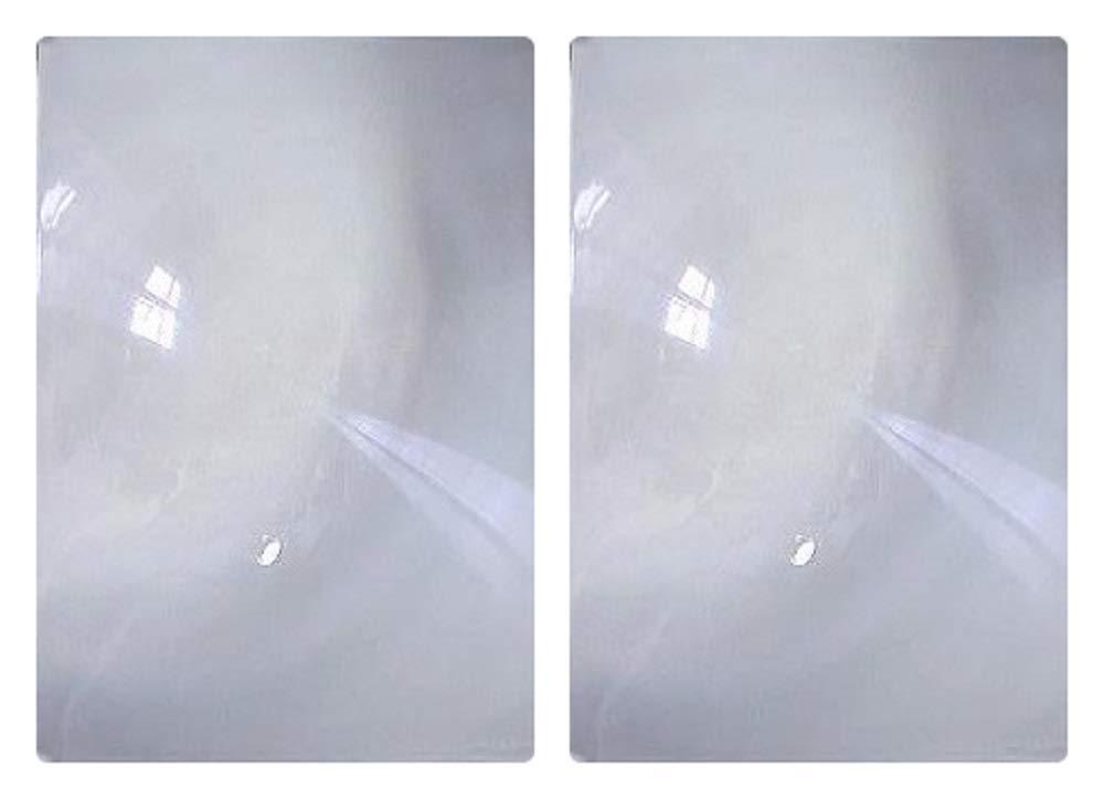 OpticLens Opticlens Brand (2) Pack Full Page 3x Magnifier / Plastic Magnifying Sheet Fresnel Lens, 7\" X 10.25\"