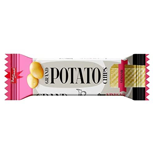 Bal Snack Bal Snack Grand Long Potato Chips | Crispy & Crunchy Snack Food for Movies, Games & More (Vinegar, Pack of 3, 60g Each)