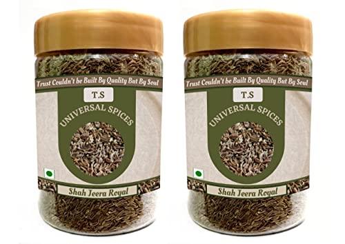 T.S. Universal T.S. Universal Shah Jeera Royal Combo/Whole Cumin Seeds/Natural Zeera/Organic Jeelakarra/Sabut Jira/Fresh Indian Spices/Usefull in Baked Products/Enhances Taste (125gmx2)