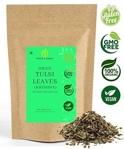 A D FOOD AND HERBS A D Food & Herbs Organic Dried Krishna Or Shyam Tulsi Leaves/Ocimum Tenuiflorum/Holi Basil Leaves (150 Gms)