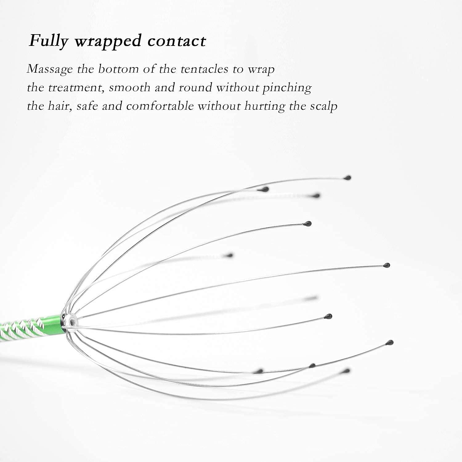 VAVSU VAVSU Scalp Massage Machine Head Massager Scalp Scratcher 12 Fingers Head Scratcher For Head Massage Body Relaxing Hair Massage | Pack of 2-Assorted Color