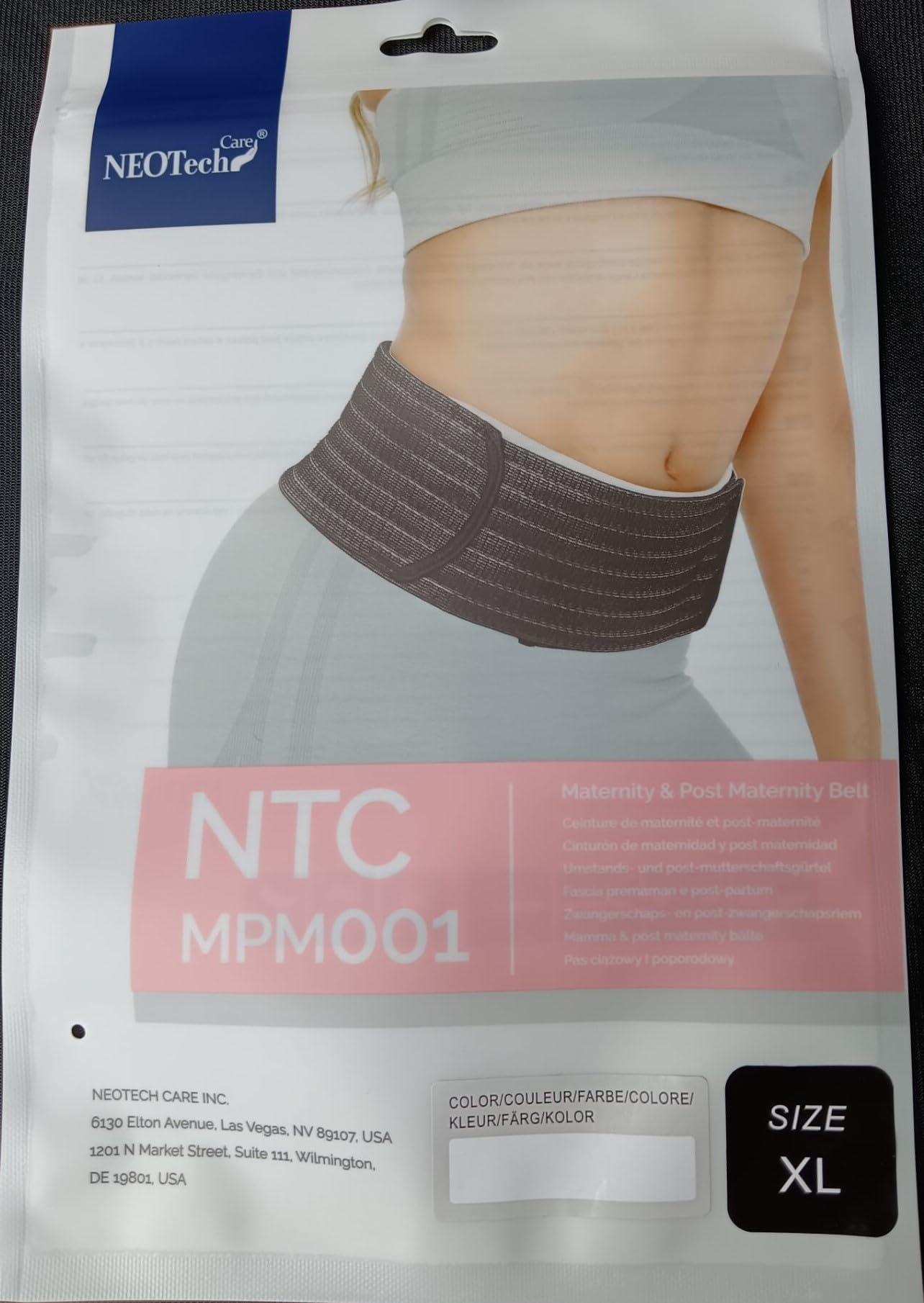 NEOtech Care Neotech Care 3-in-1 Maternity Pregnancy Support, Postpartum Belly Wrap & Pelvis Belt/Brace/Band - Breathable Girdle - White - XL Size
