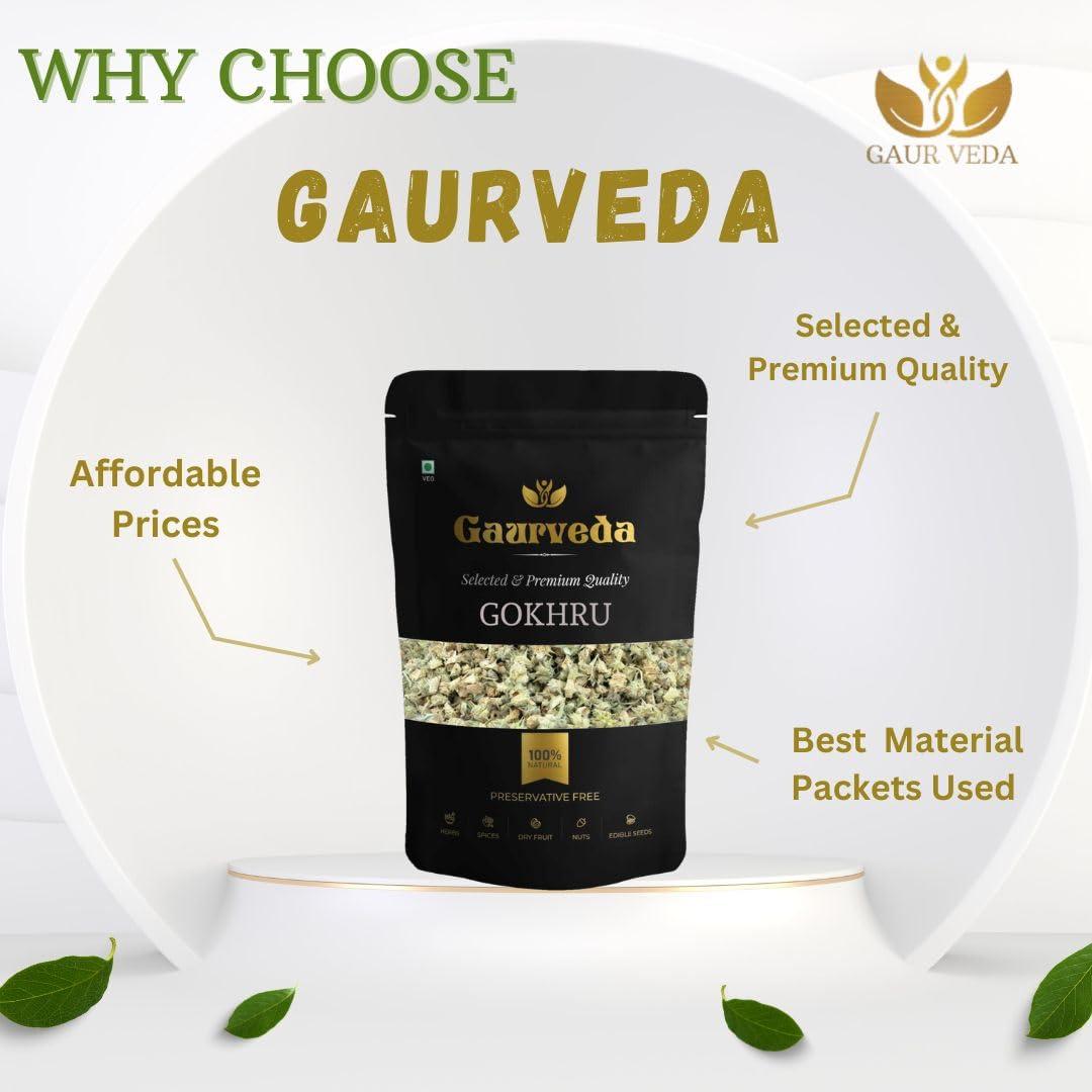 GAURVEDA Gaurveda Gokhru Chota - Tribulus Terrestris Seeds - Small Caltrops, 100 Gm